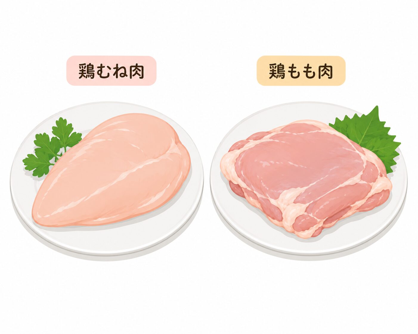 鶏むね肉と鶏もも肉