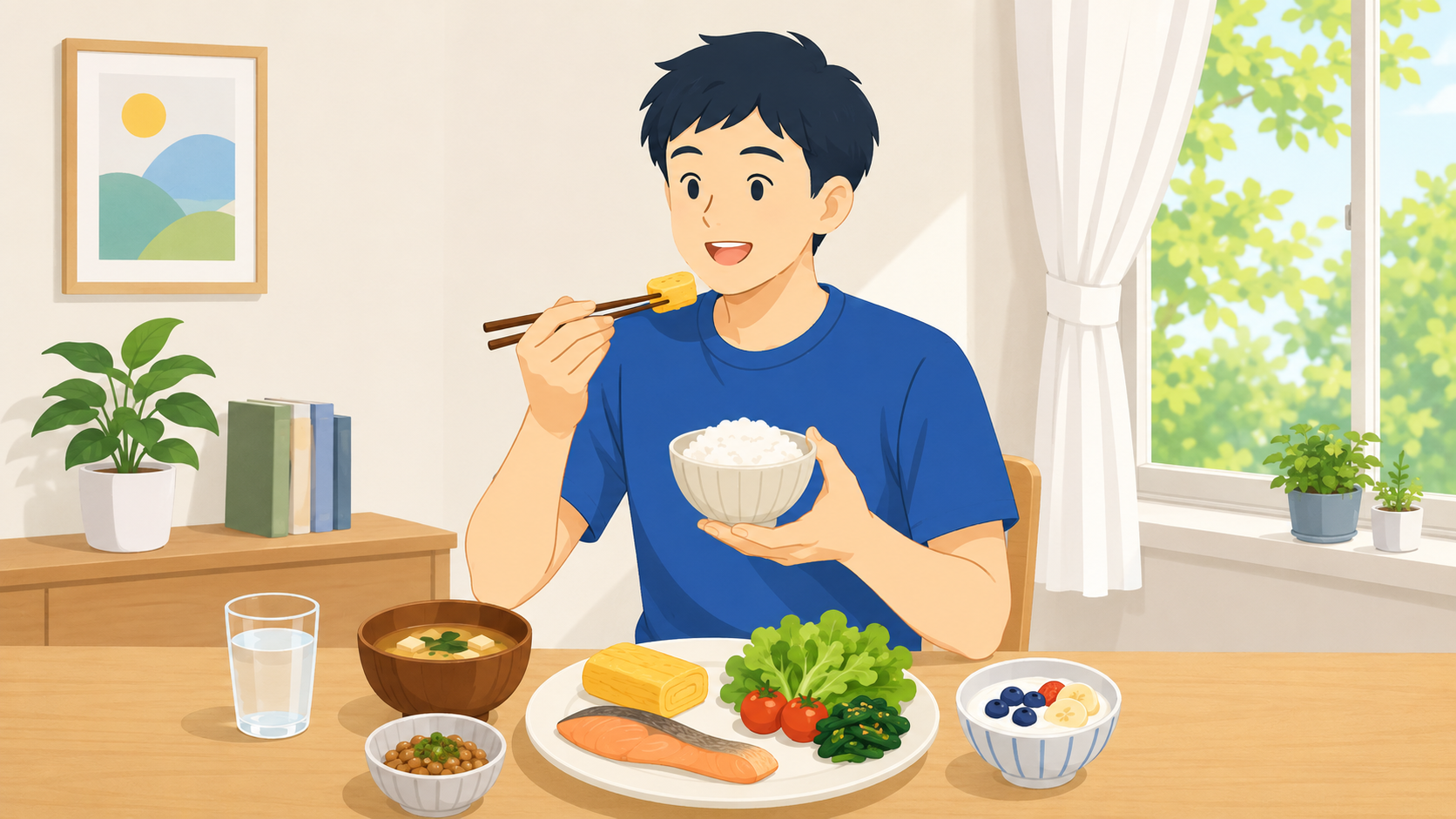 朝の食卓で楽しむ和朝食