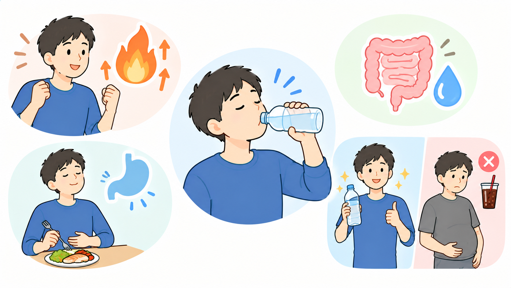 水分補給で健康的にダイエット