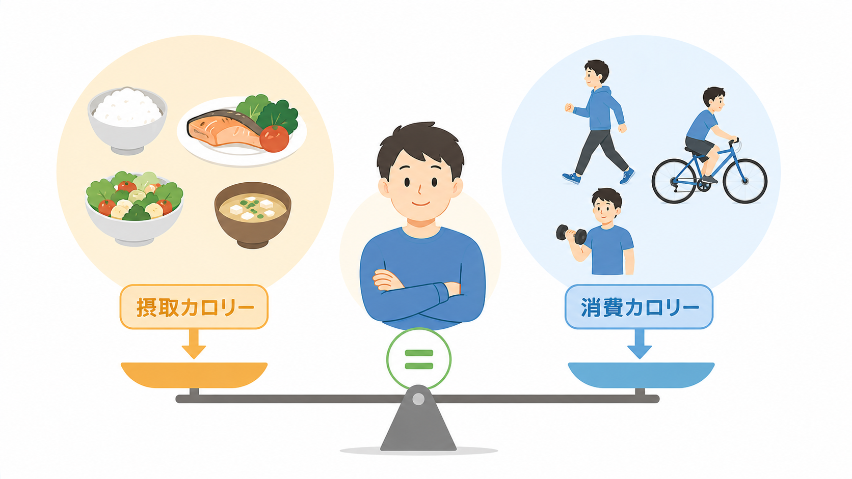 摂取と消費のカロリーバランス