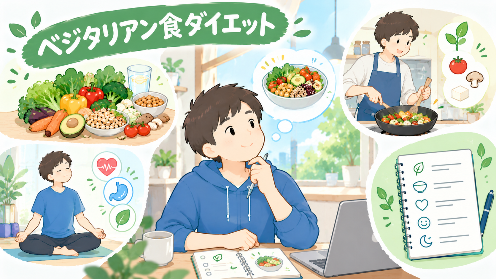 ベジタリアン・ヴィーガン食は痩せるのか？RCTのメタ分析と学会の見解から検証する